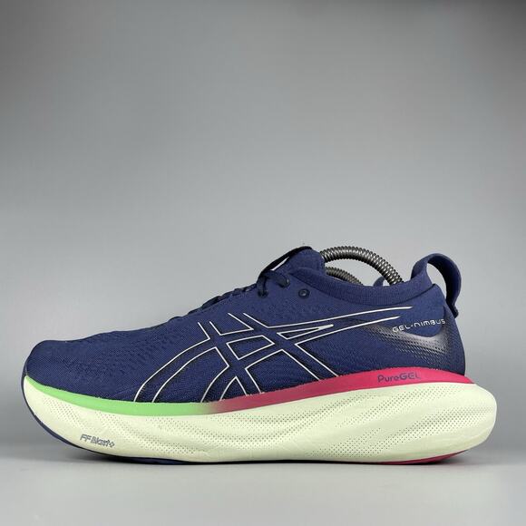 Asics Gel-Nimbus 25 Women’s 9.5 Indigo Blue Running Sneakers Athletic Shoes EUC - Picture 1 of 9